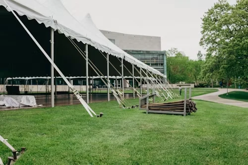 Large event marquee tent wedding
